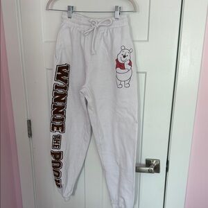 Winnie the Pooh White Women's Joggers